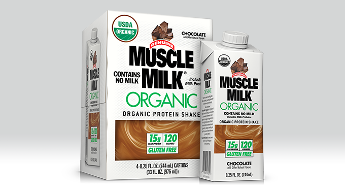 Muscle Milk Organic 244mL 4pk box & Edge TetraPak