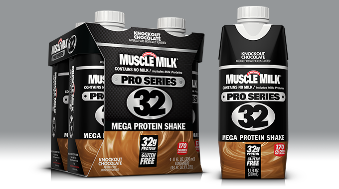 Muscle Milk Pro Series 32 330mL 4pk box & TetraPak