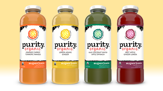 Purity Organic Superjuice 14oz lineup