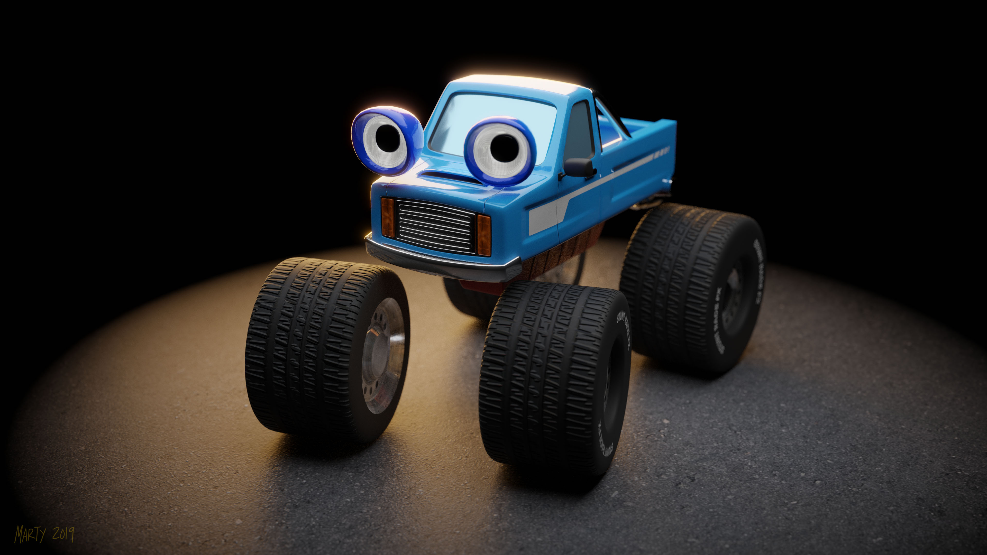 Stunt Race FX 4WD Truck render